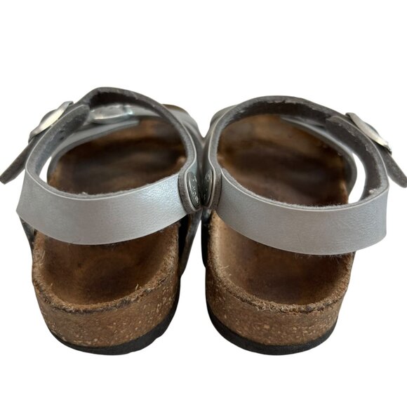 Birkenstock Rio kids sandals Electric Metallic Silver birko flor EU 28 kids 10 - Picture 4 of 13